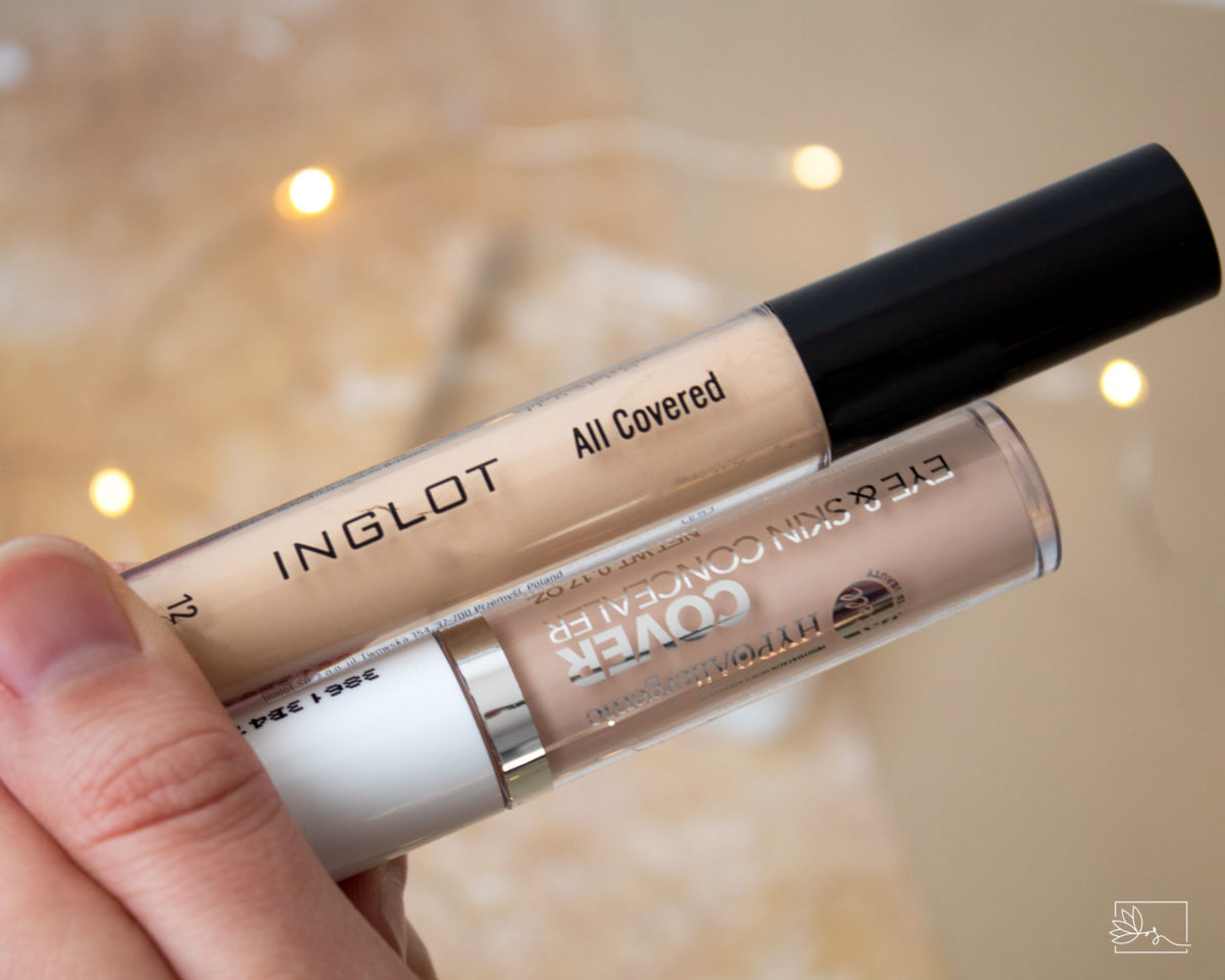 Korektory kryjące Inglot i Bell