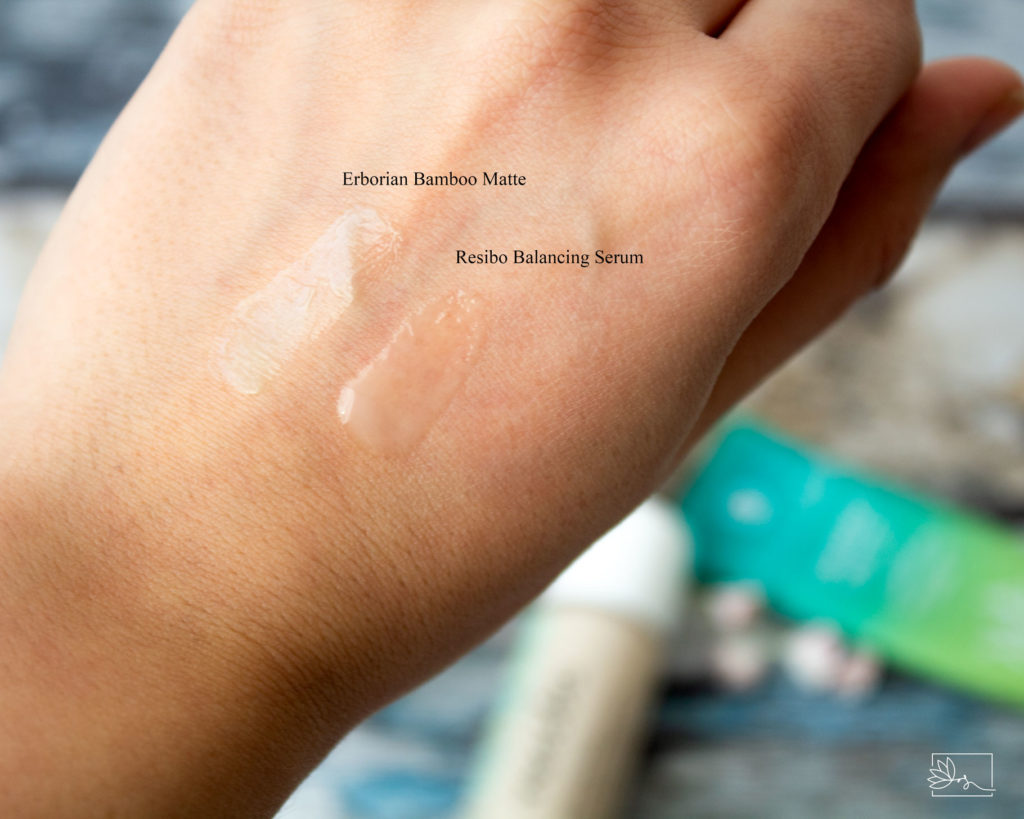 Erborian Bamboo Matte i Serum balansujące Resibo